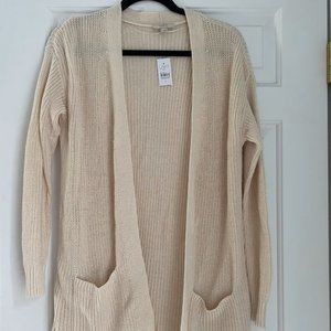 NWT Loft Knit Cardigan in Cream